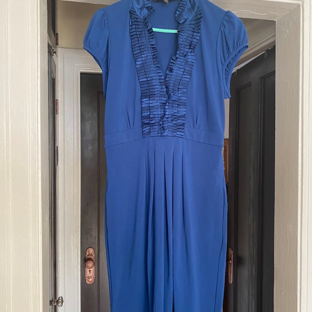 Blue BCBGMaxAzria dress, size small, knee length